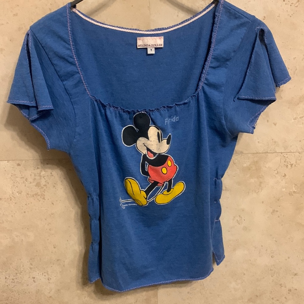 Vintage Boutique Mickey Mouse Rushed Top sz 1